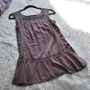 100% Silk Free People Bohemian Tunic Size 2